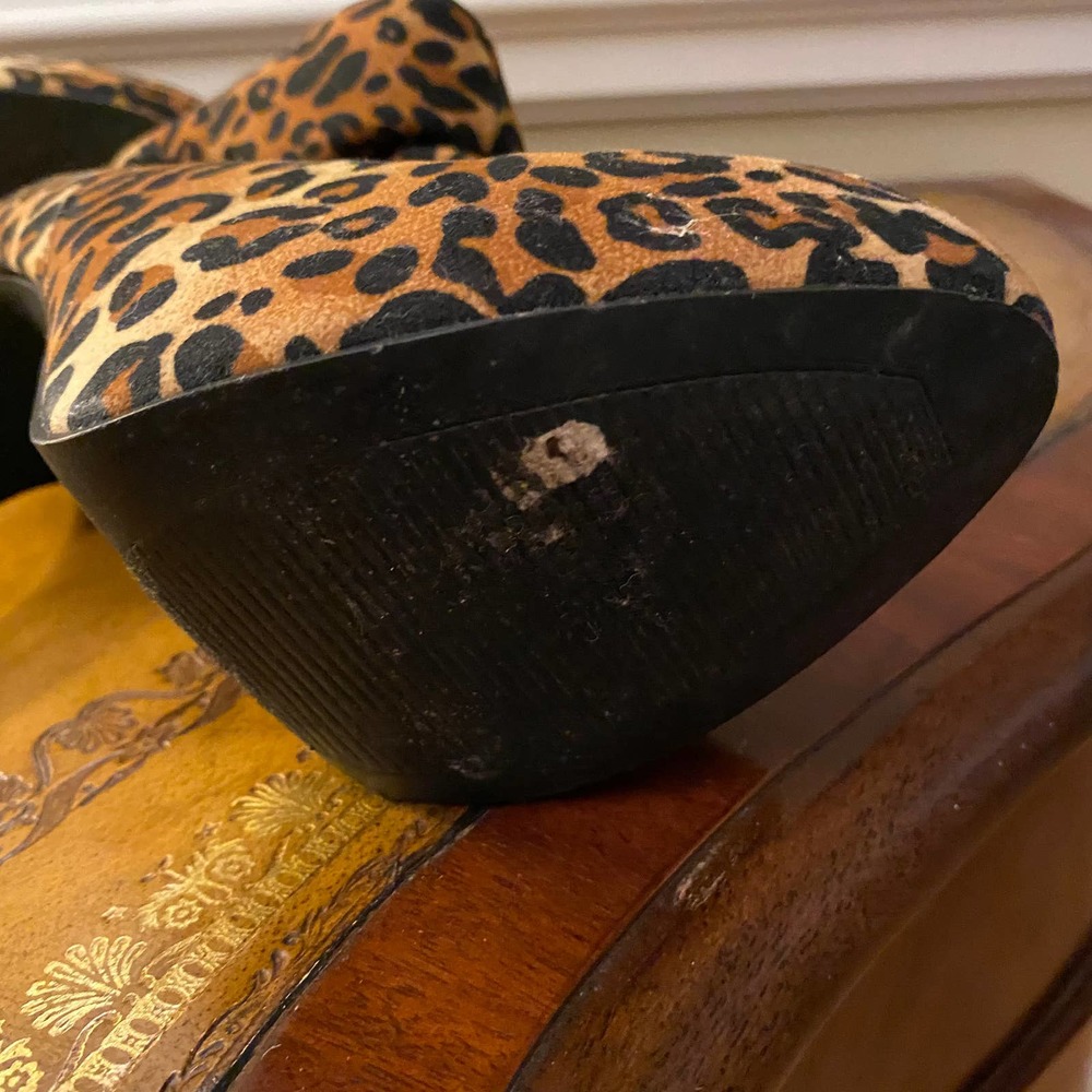 Qupid Leopard Print Stiletto Booties New - image 8